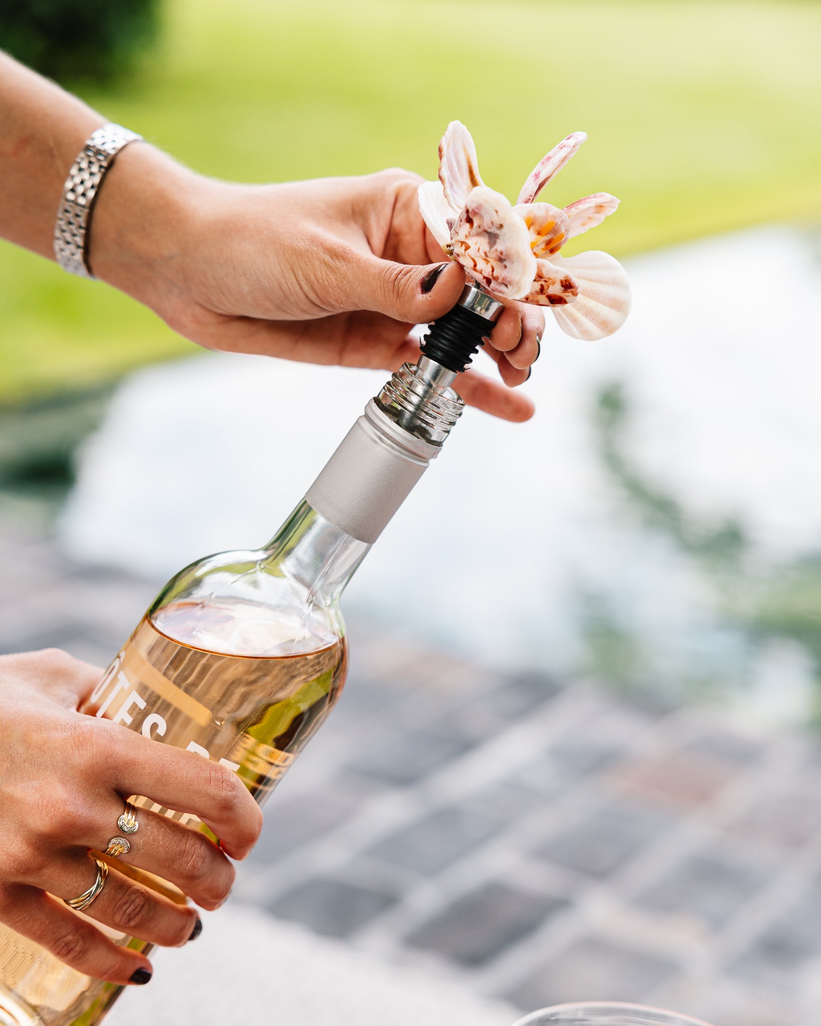 Bottle stopper shells