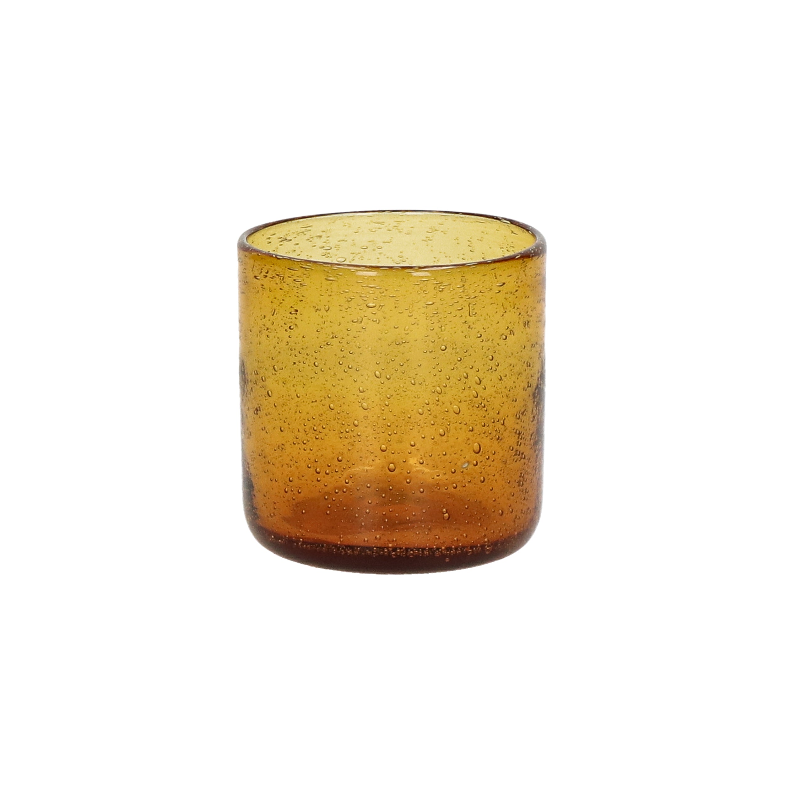 Waterglas mondgeblazen amber