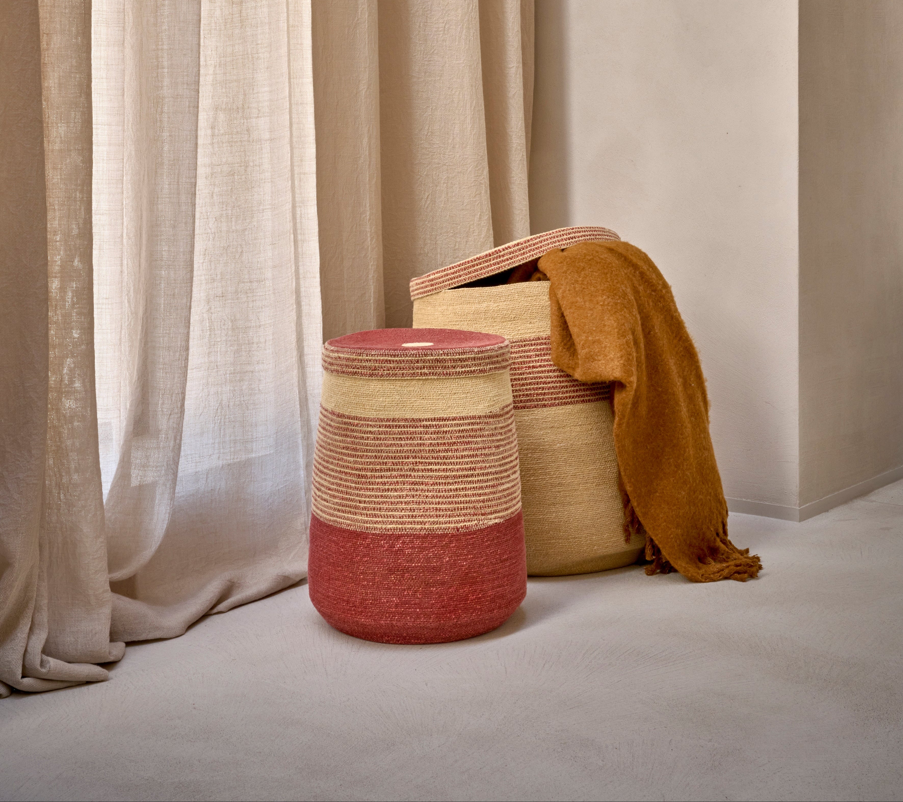 Mand uit zeegras met bovenzijde L