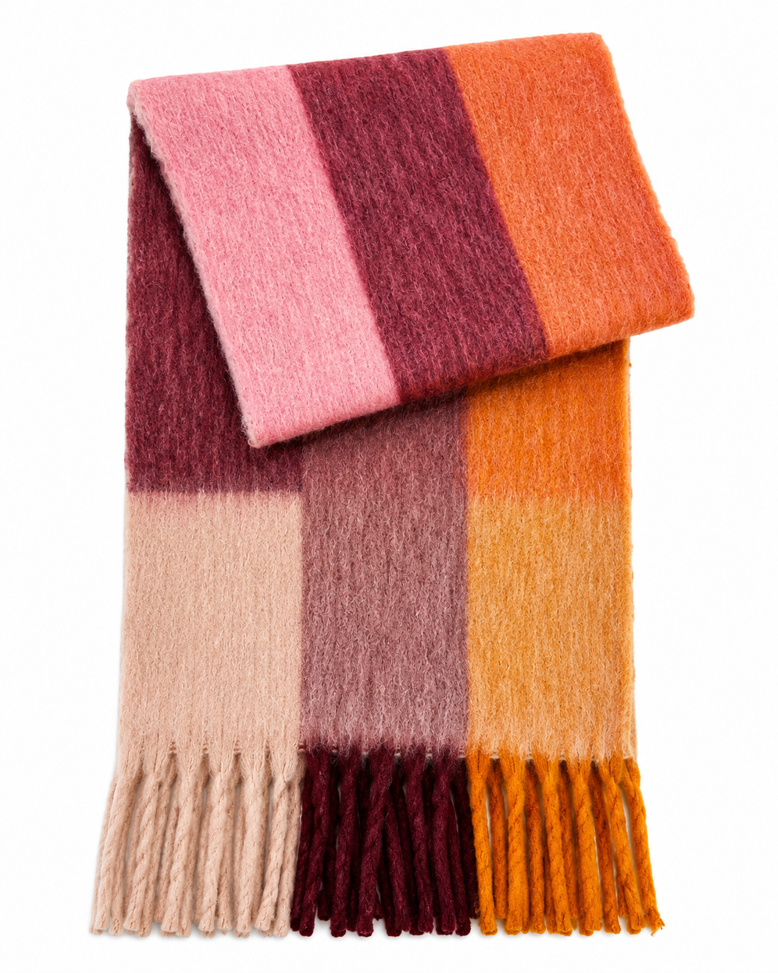 Plaid/ throw Burgundy