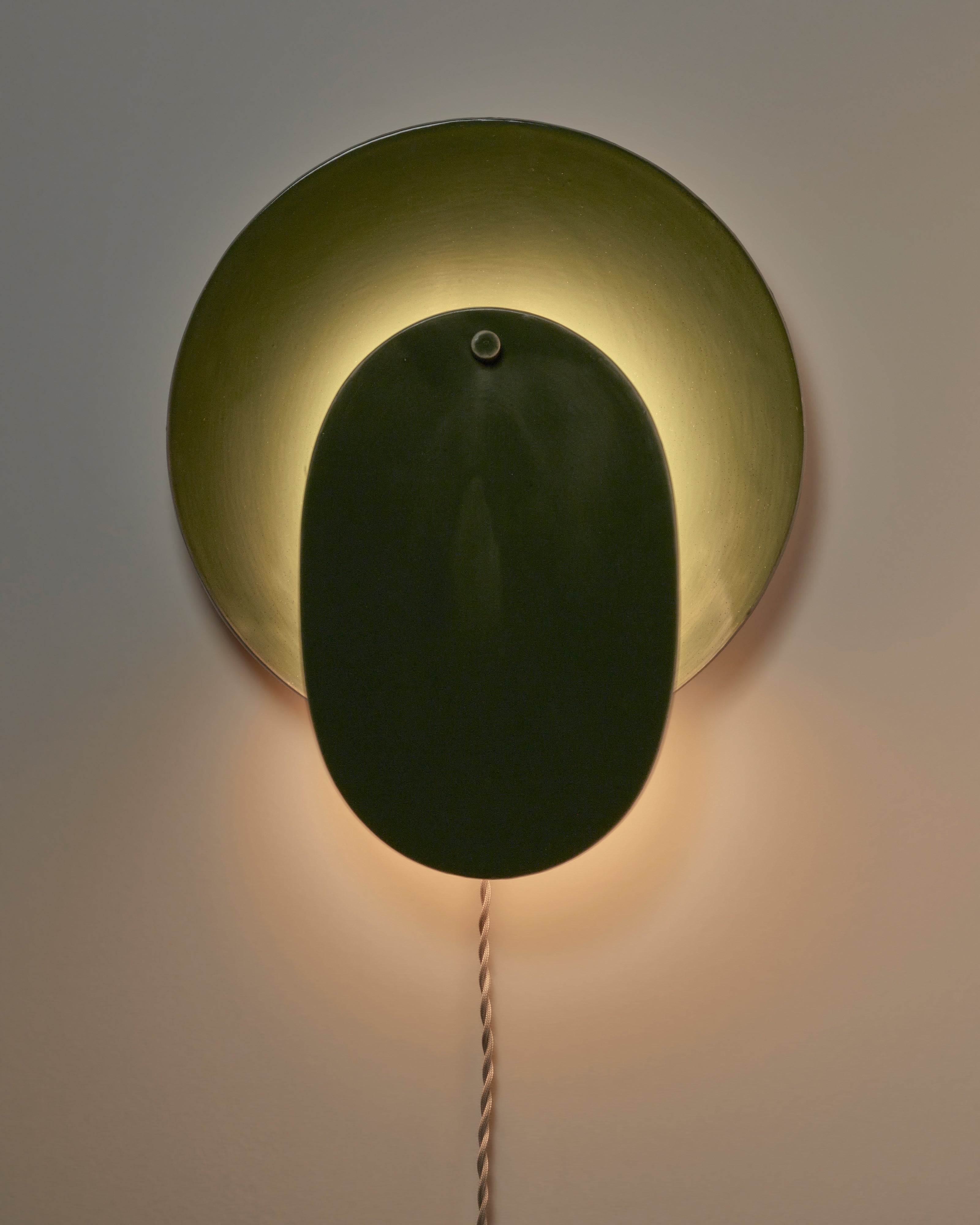 Muur lamp wit groen