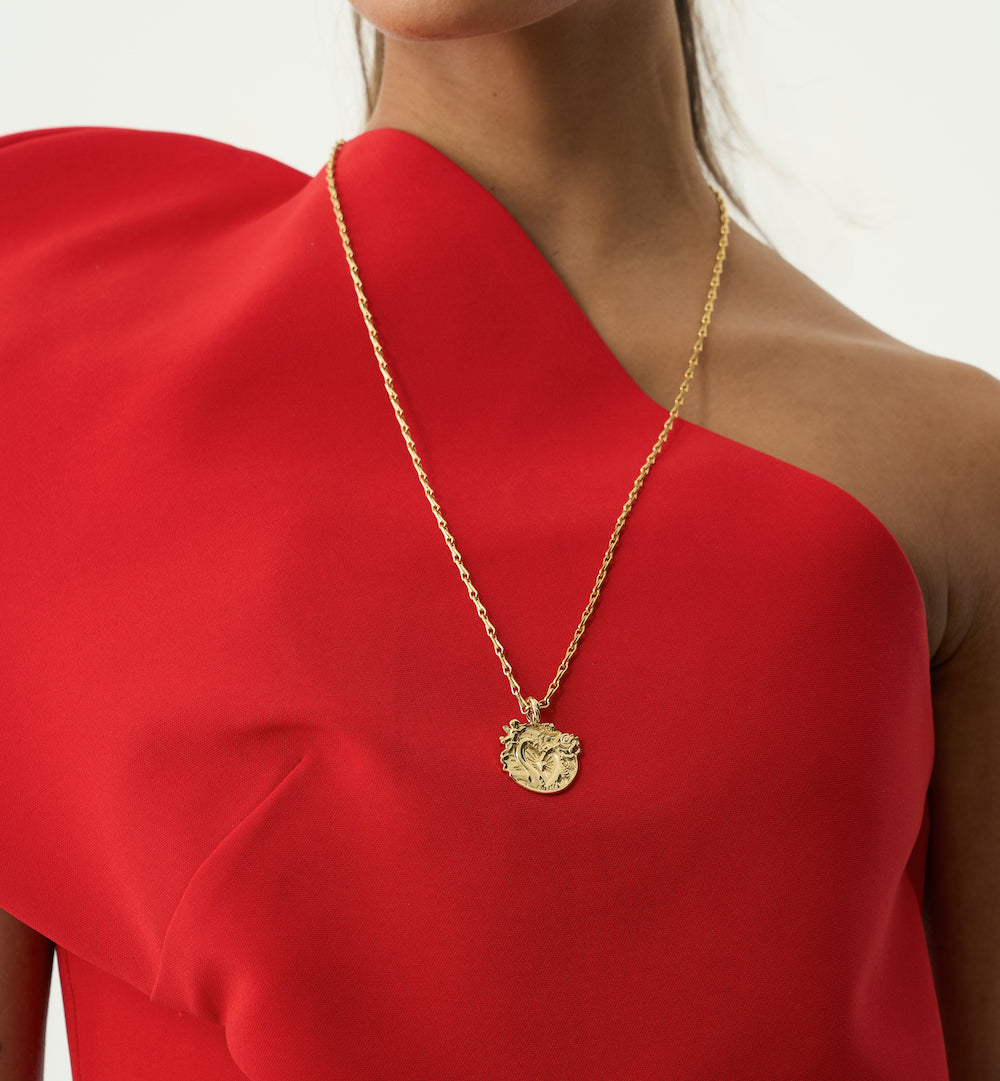 Love charm with radiant necklace