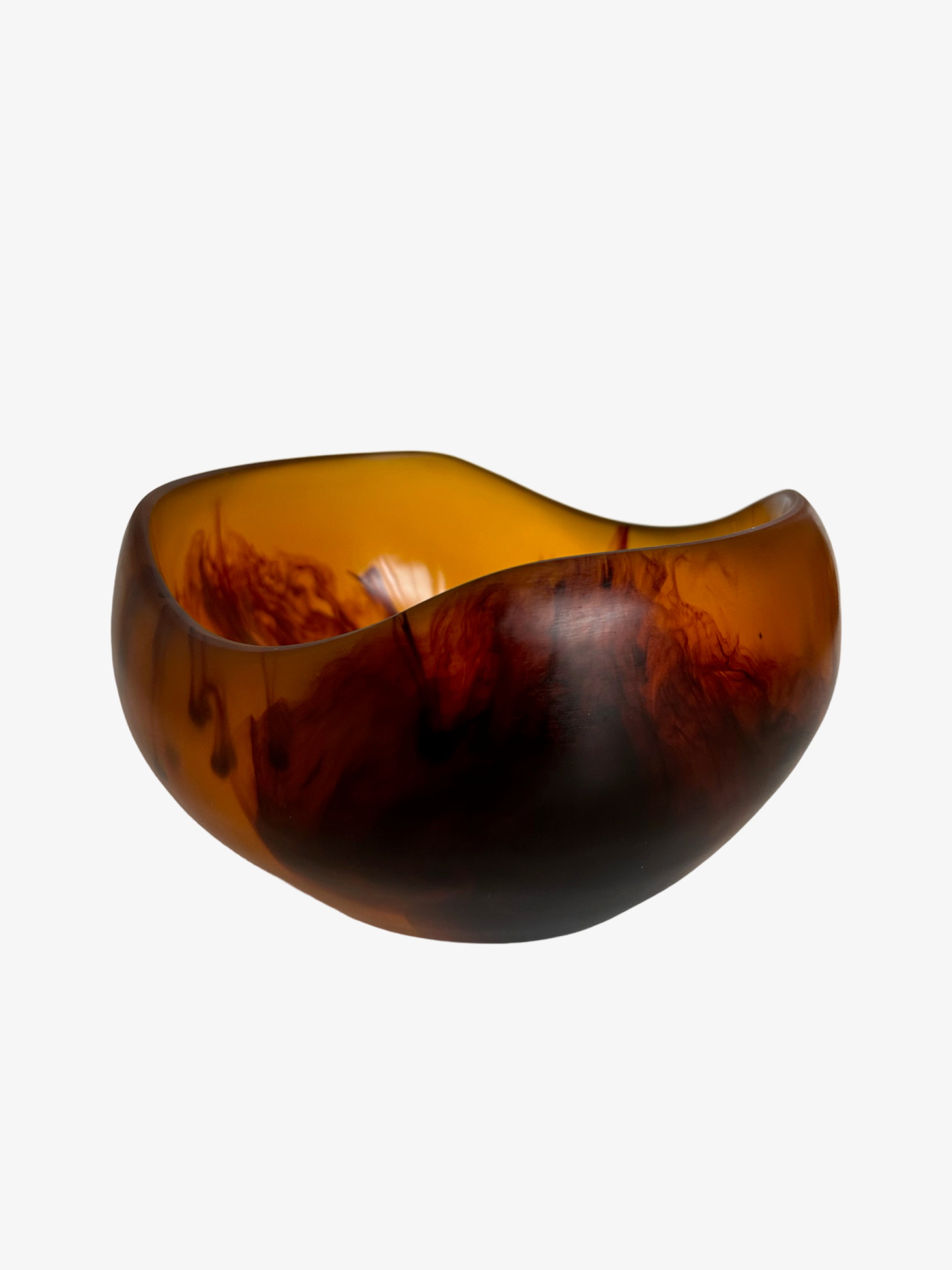 Organic shaped bowl resin