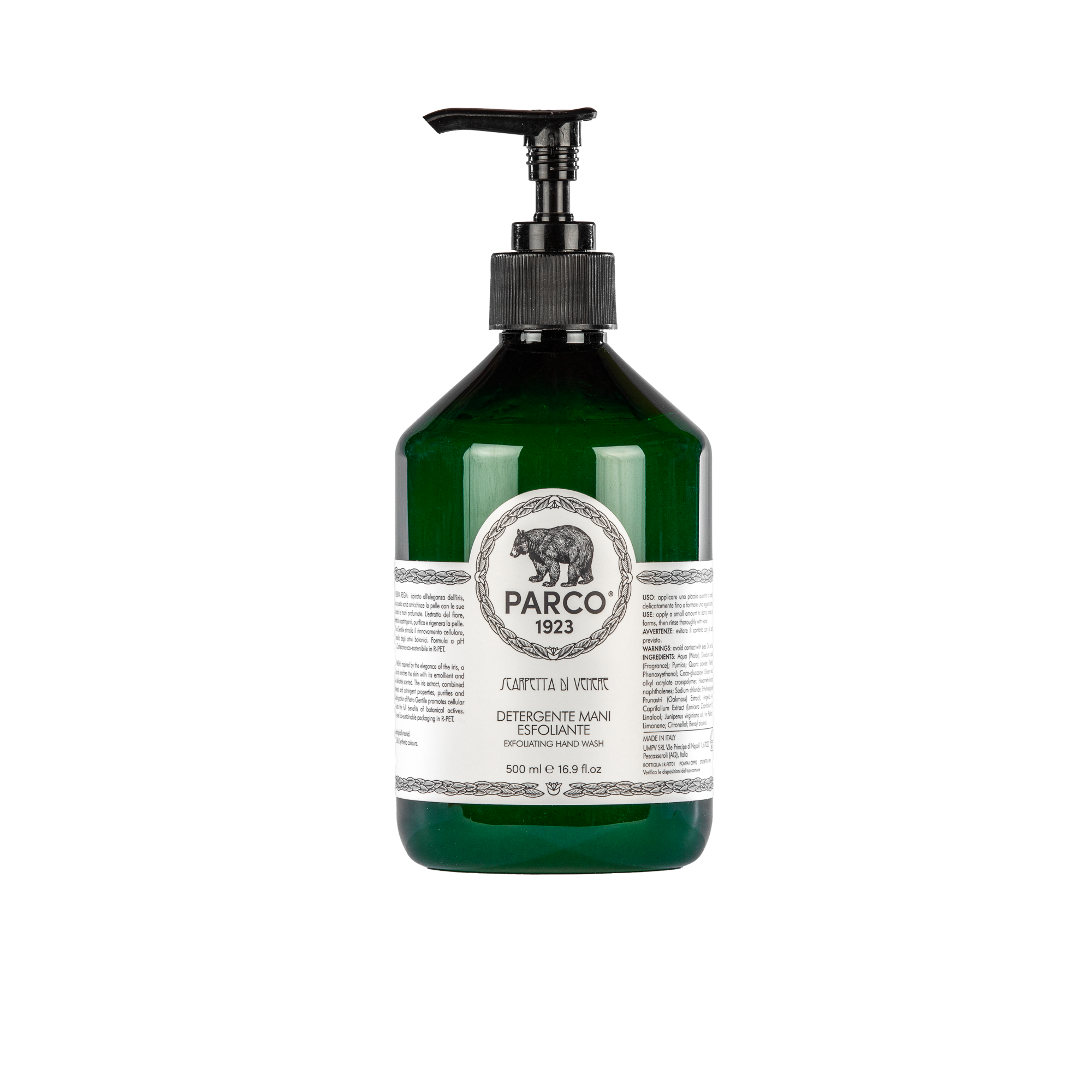 Exfoliating Hand Wash Parco1923 500ml Scarpetta di Venere