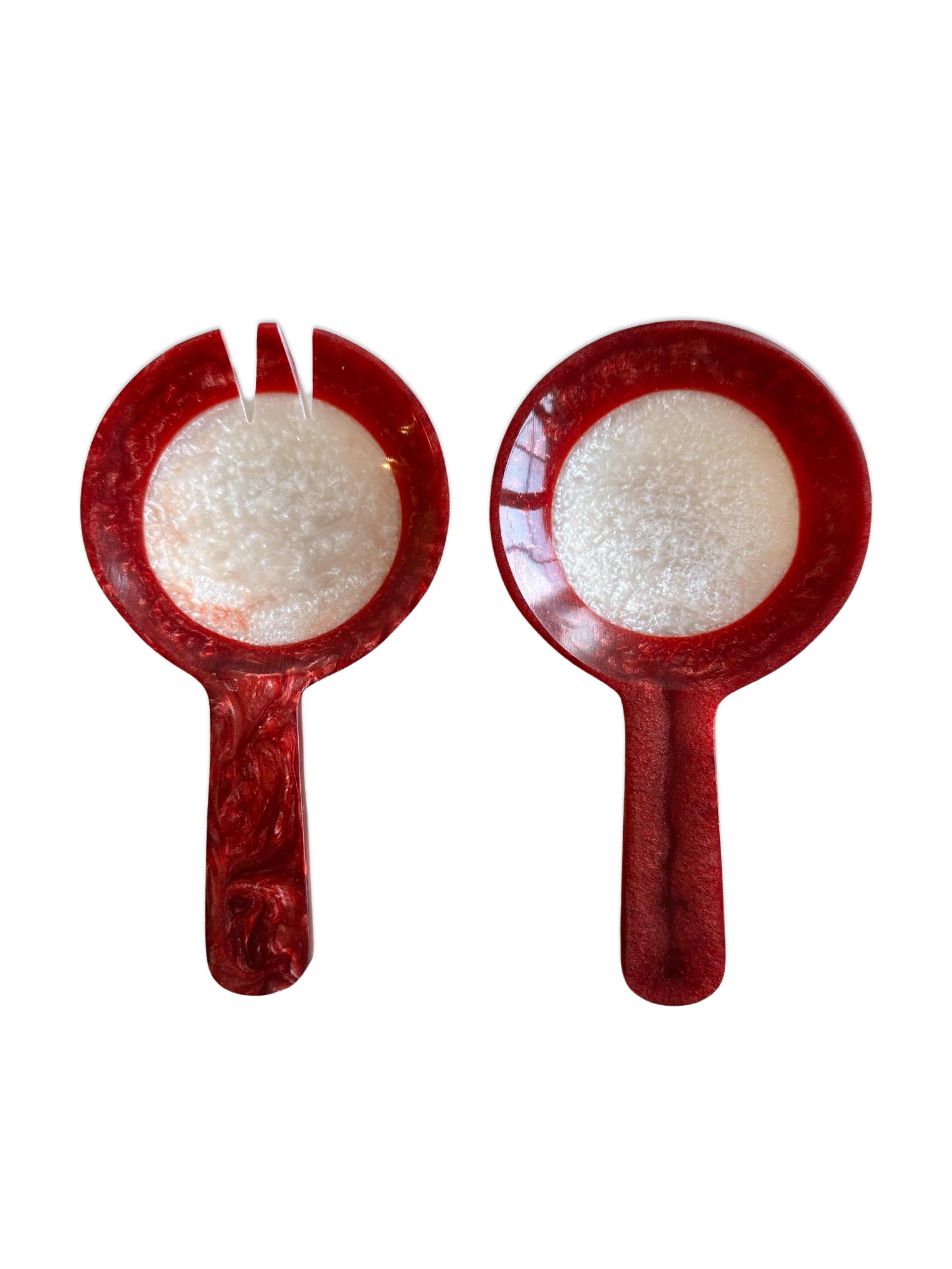 Mixing hands burgundy