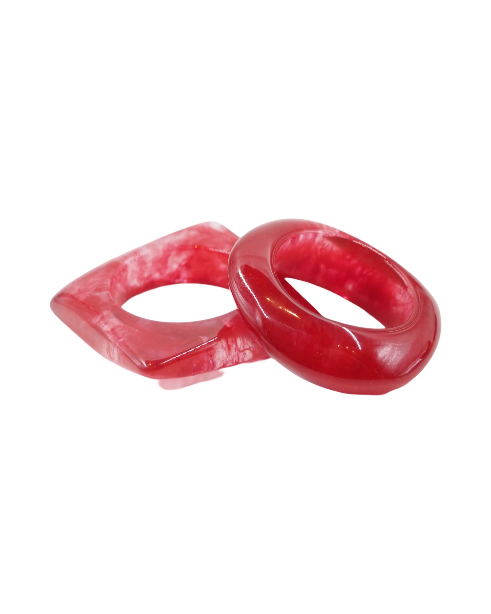 Napkin rings resin set/2