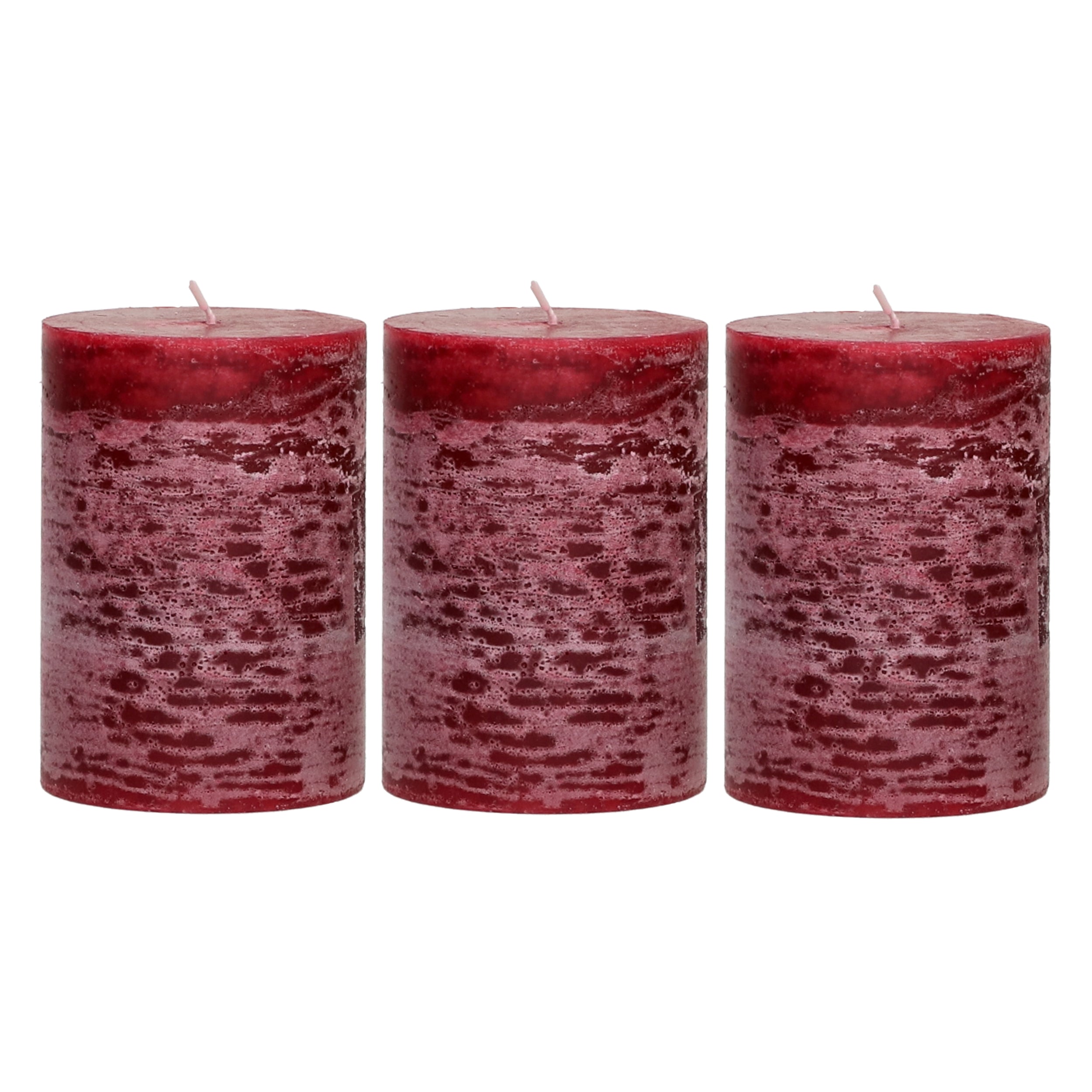 Rustieke kaars in verschillende kleuren