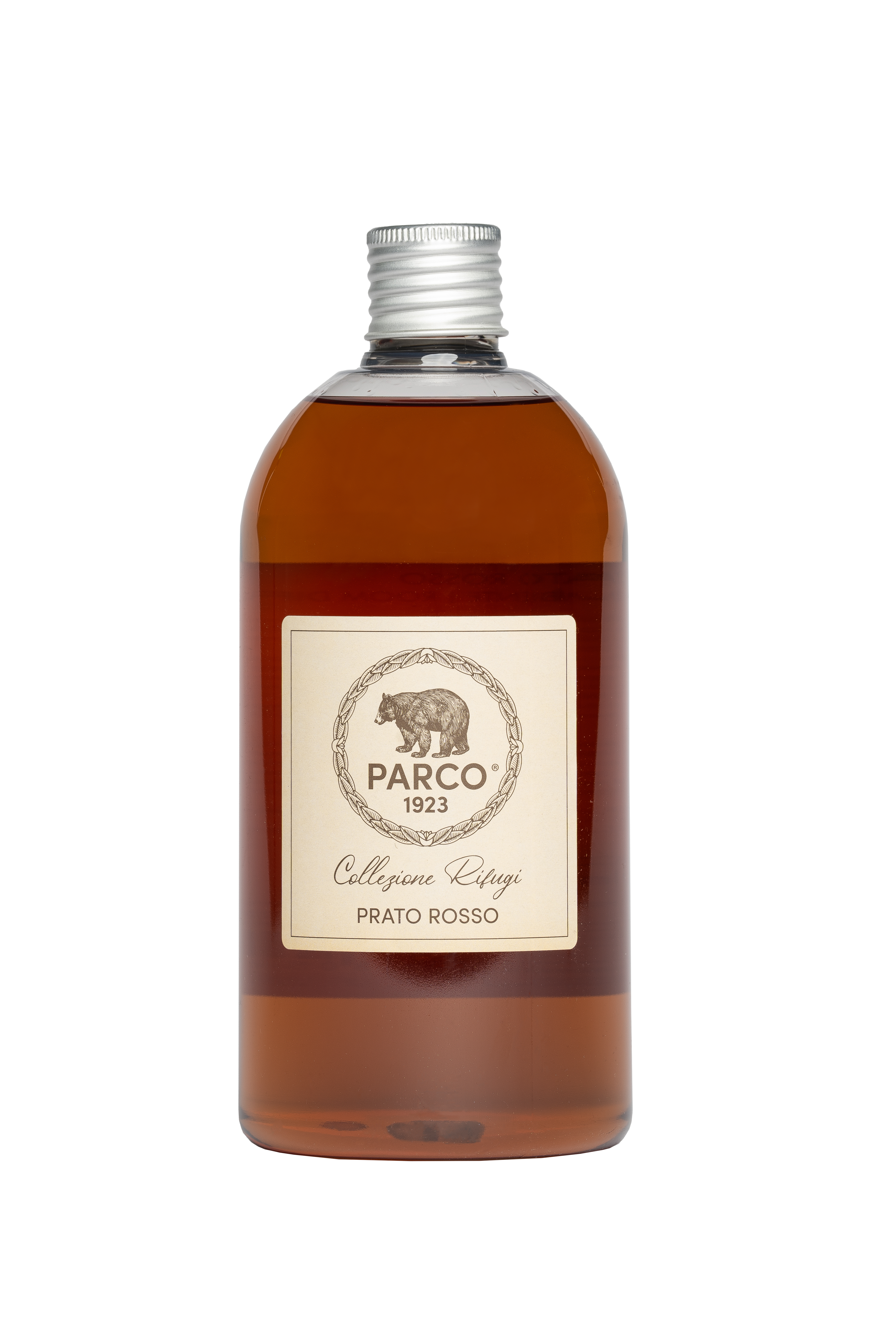 Refill Huisparfum Parco1923 Refuge collectie - Prato Rosso 500 ml