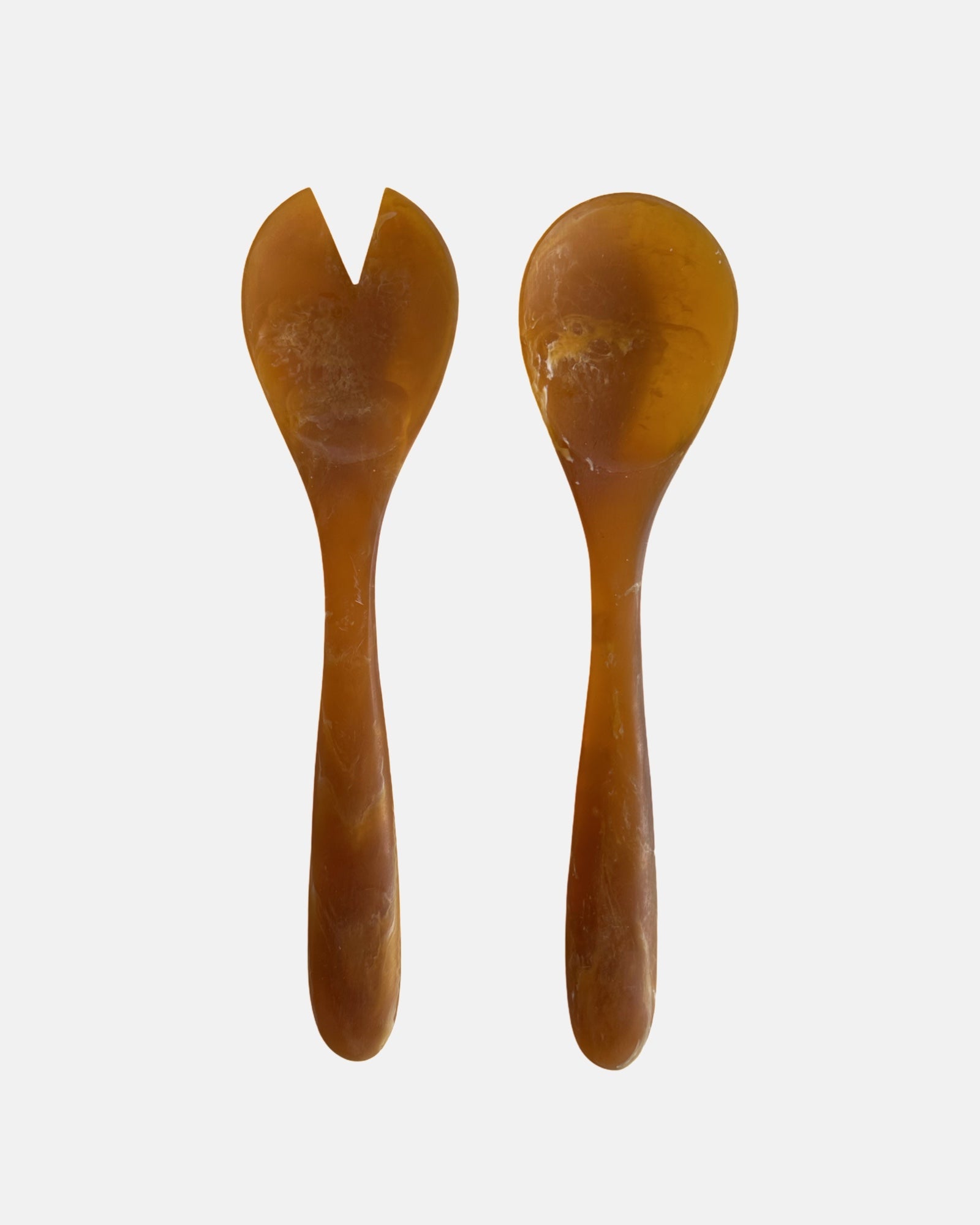 Caramel salad servers