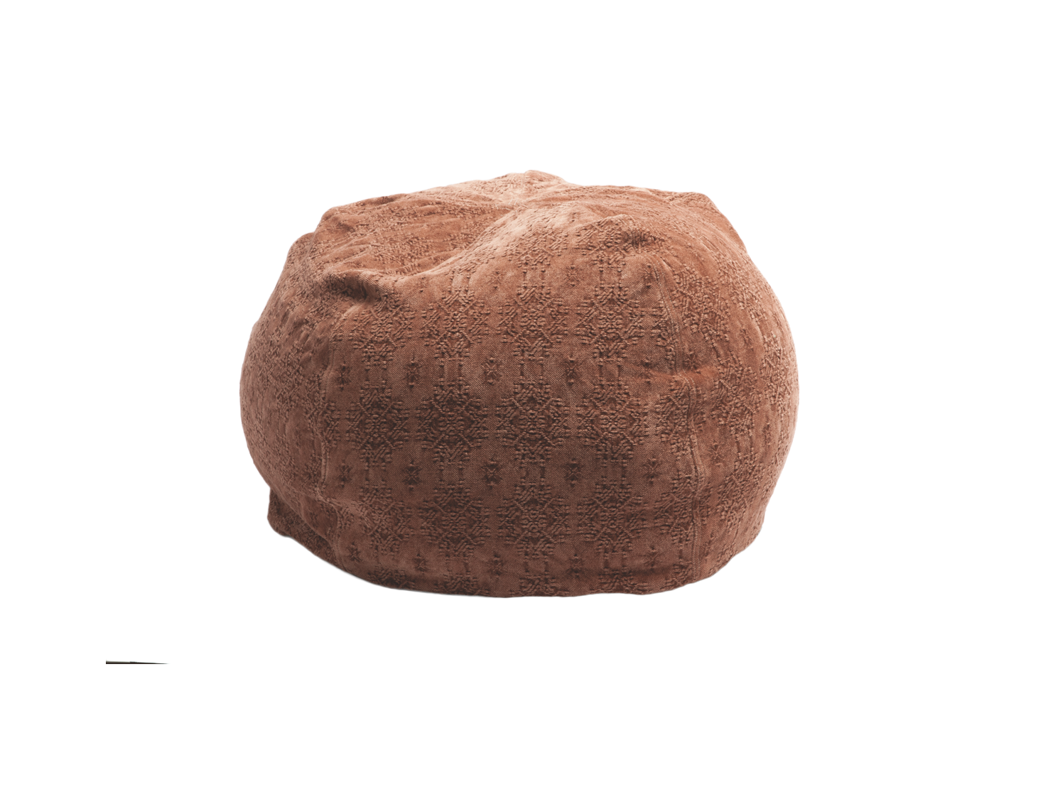 Pouf Jacquard Kilim Argile