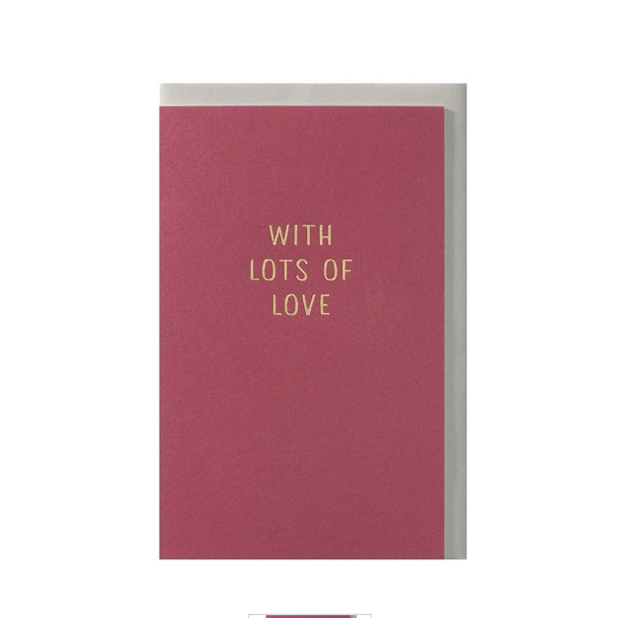 Wenskaart With lots of love