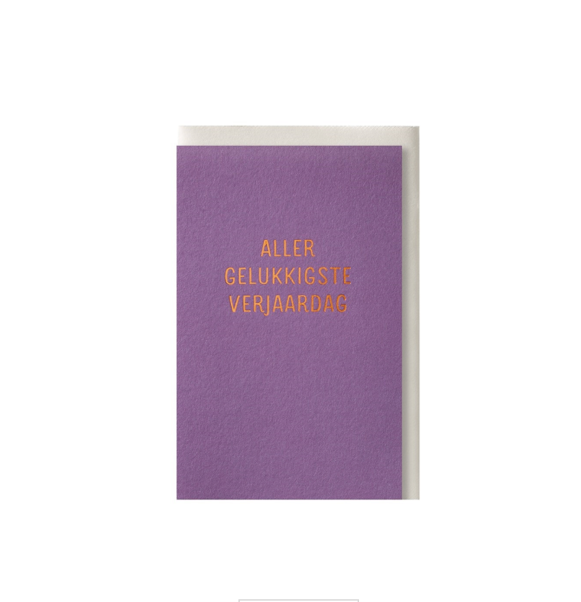 Wenskaart Aller gelukkigste verjaardag