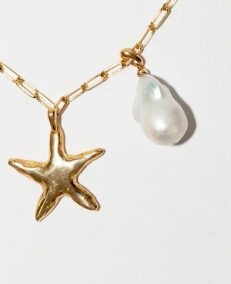 Asteria and Sardina - Roma gold necklace