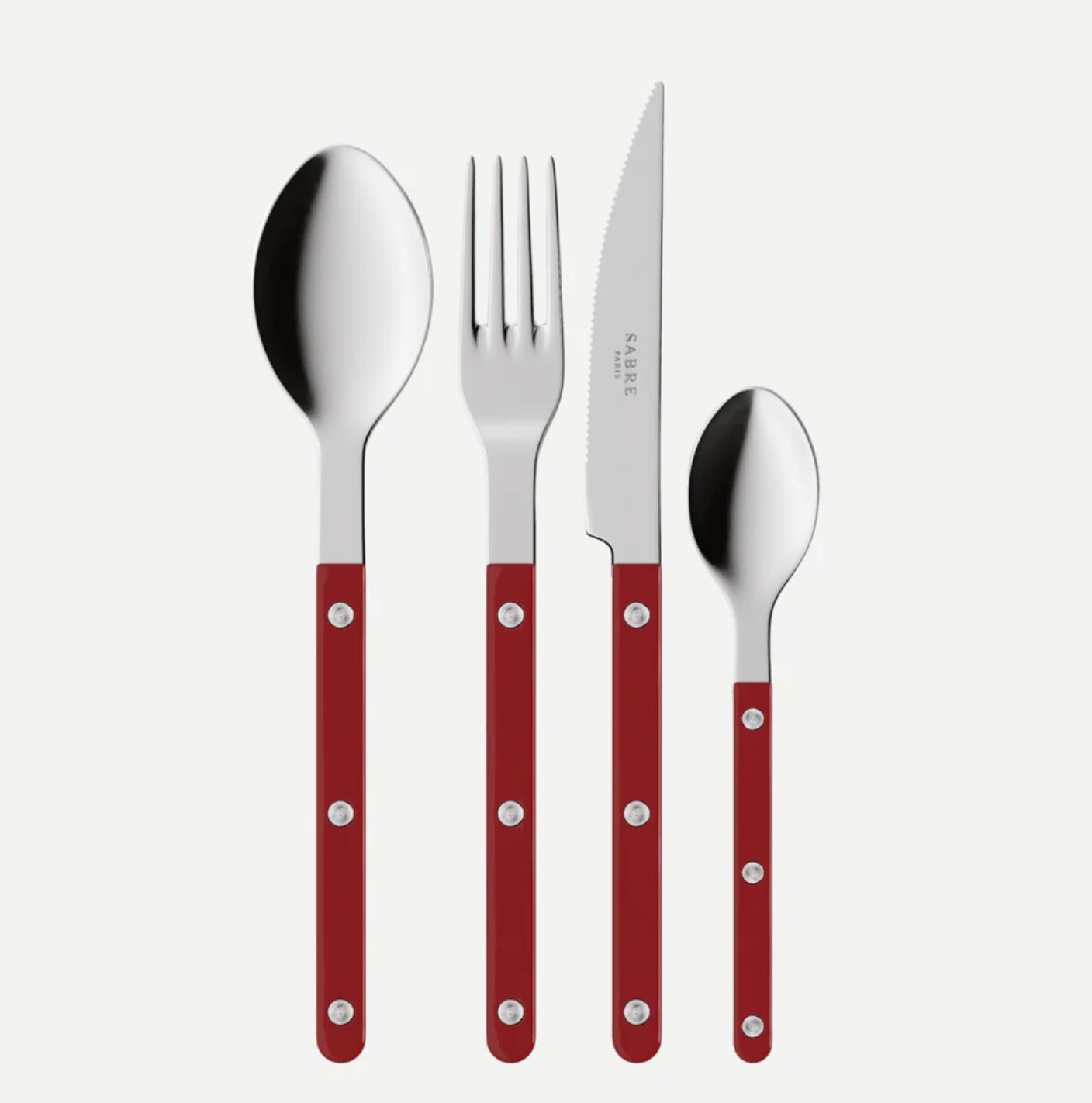 Bestek set Sabre Burgundy