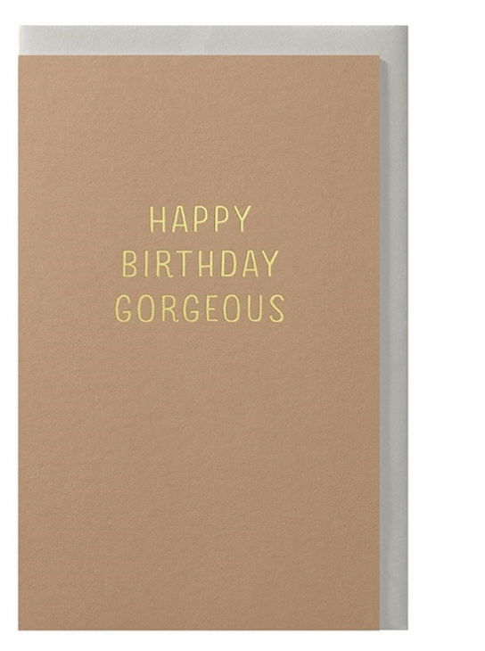 Wenskaart happy birthday gorgeous