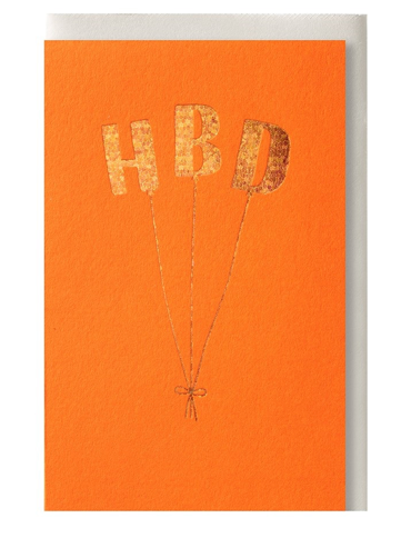 Wenskaart HBD ballon