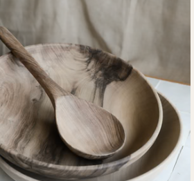 Kom walnoot dia 30cm