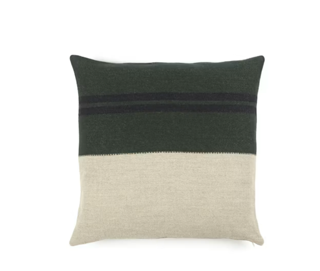 Kussen 50 x 50 Omaha stripe green