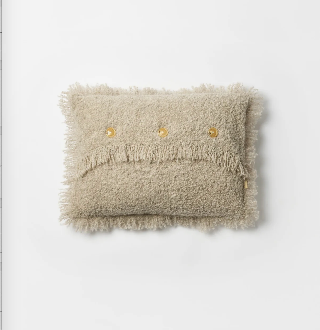 Kussen beige 45 x 65 cm