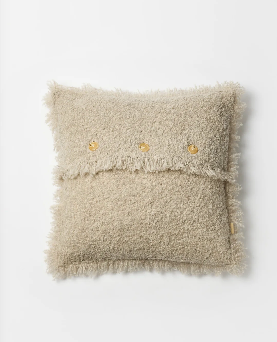 Kussen beige 65 x 65 cm