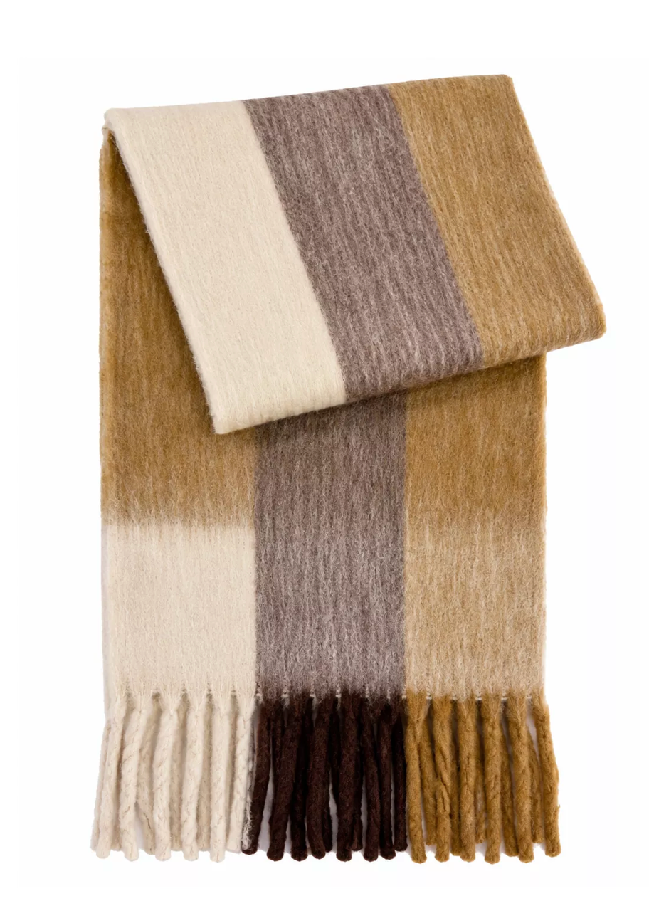 Plaid/ throw. ganache