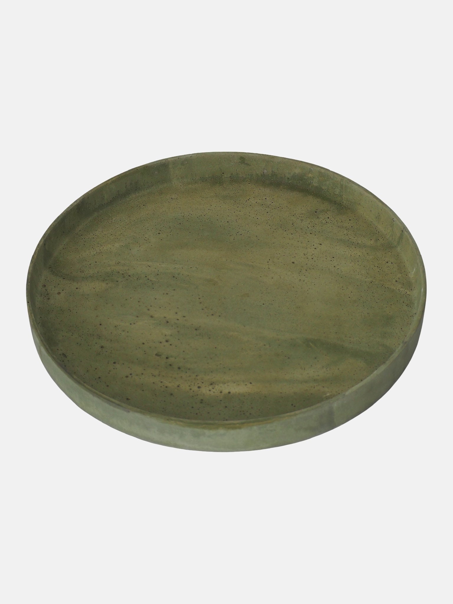 Olive schaal travertine look